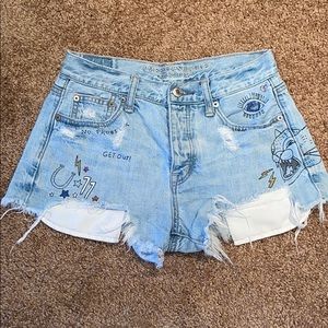 American eagle vintage high rise shorts
